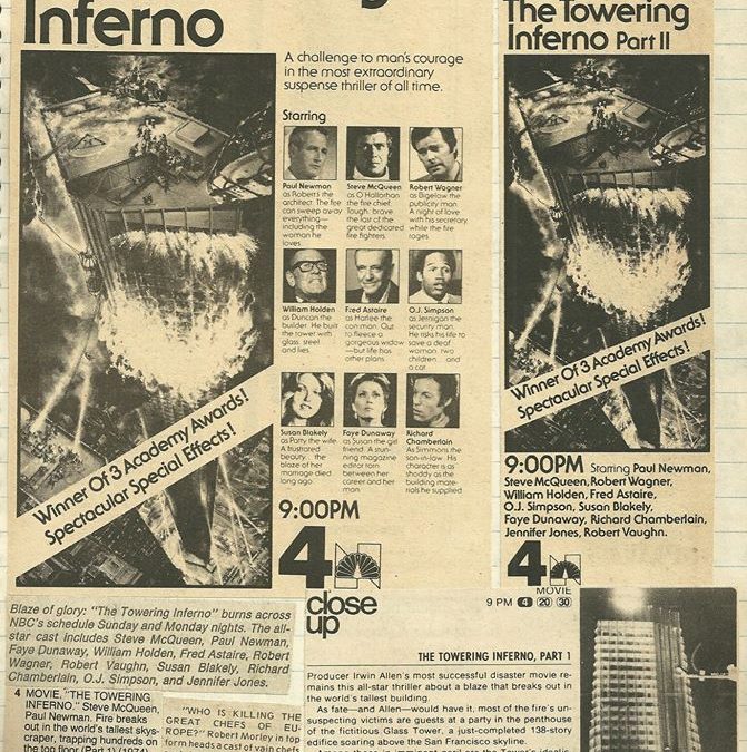 Irwin Allen’s classic “The Towering Inferno”